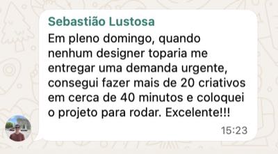 Depoimento de cliente satisfeito